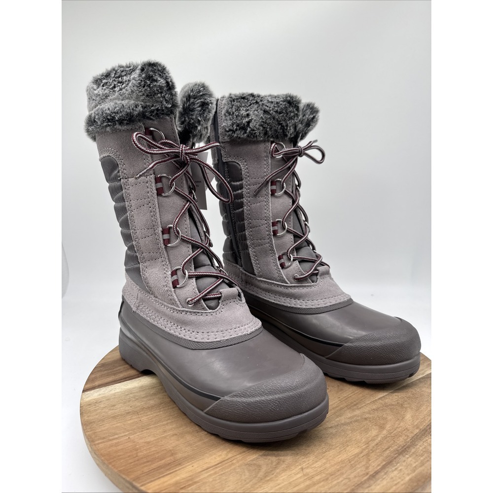 Lands' End NWT Women's Squall Snow Boot‎  Size 7.5B Style 520086 Gray Thermolite